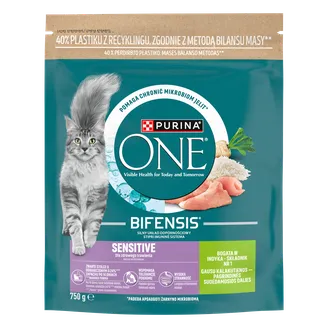 BARĪBA KAĶIEM SAUSĀ ONE SENSITIVE AR TĪTARA GAĻU 750G