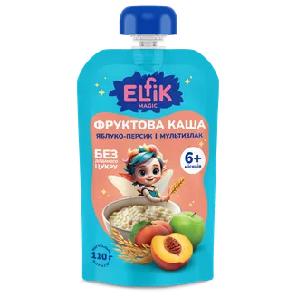 BIEZENIS ELFIK ĀBOLS PERSIKS AR PUTRU 6+ 110G