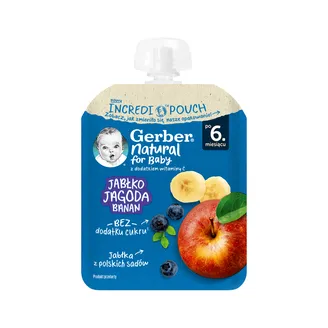 BIEZENIS GERBER ĀBOLS BANĀNS MELLENES 6+ 80G