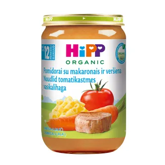 BIEZENIS HIPP TEĻA GAĻA AR TOMĀTIEM NŪDELĒM 12+ 220G