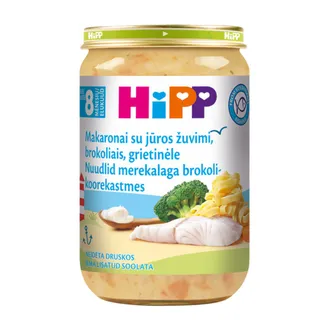 BIEZENIS HIPP ZIVS AR MAKARONIEM UN BROKOĻIEM 8+ 220G