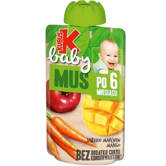 BIEZENIS KUBUŠ BABY ĀBOLU BURKĀNU MANGO 6+ 100G