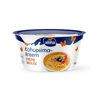 *Biezpiena krēms ALMA ar krēm brulē garšu, 150 g