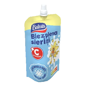 BIEZPIENA SIERIŅŠ BALTAIS VANIĻAS 100G STĀVPAKA