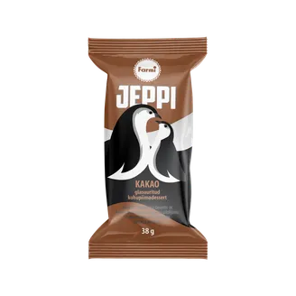 BIEZPIENA SIERIŅŠ JEPPI AR KAKAO UN ŠOKOLĀDES PILDĪJUMU 38G