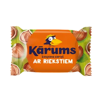 BIEZPIENA SIERIŅŠ KĀRUMS AR RIEKSTIEM 45G
