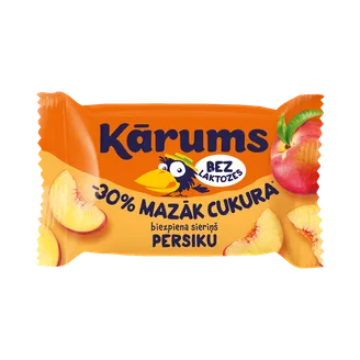 BIEZPIENA SIERIŅŠ KĀRUMS PERSIKU BEZLAKTOZES 40G
