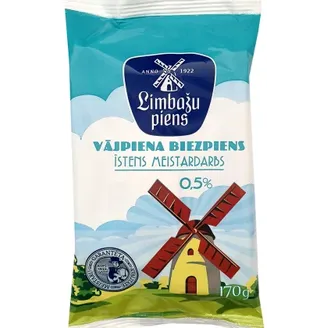 Biezpiens vājpiena 0.5% 170g, Limbažu Piens