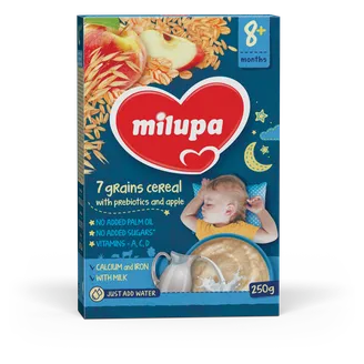BIEZPUTRA 7 GRAUDU MILUPA AR ĀBOLIEM UN PREBIOTIKĀM 8+ 250G