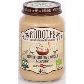Biezputra RŪDOLFS BIO pilngraudu auzu pārslu, no 4 mēn., 190g