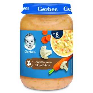 BIEZZUPA ZIEDKĀPOSTU GERBER AR TRUSI NO 8+ 190G