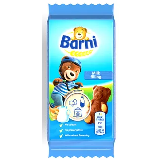 BISKVĪTKŪKA BARNI AR PIENA PILDĪJUMU 30G