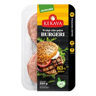 BURGERI ĶEKAVA CĀĻA GAĻAS 220G