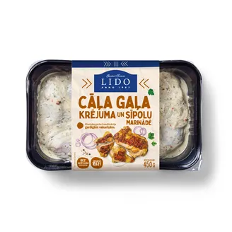 CĀĻA GAĻA LIDO KRĒJUMA UN SĪPOLU MARINĀDĒ 450G