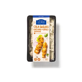 CĀĻA ŠAŠLIKS LIDO KRĒJUMA UN SĪPOLU MARINĀDĒ 800G