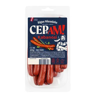 CEPAMDESAS RĪGAS MIESNIEKS KABANOSI 400G