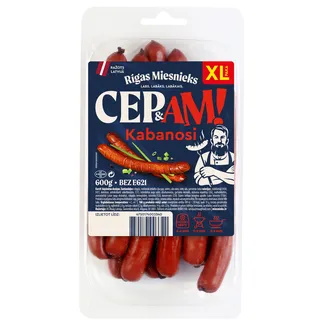 CEPAMDESAS RĪGAS MIESNIEKS KABANOSI XL 600G