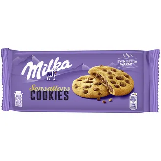 Cepumi Milka ar piena šokolādes gabaliņiem 156g