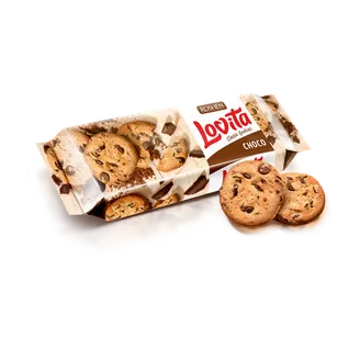 Cepumi ROSHEN Lovita, ar šokolādes gabaliņiem, 150g