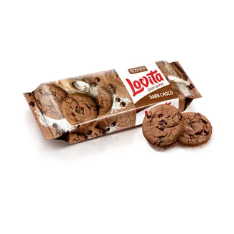 Cepumi ROSHEN Lovita, ar tumšās šokolādes gabaliņiem, 150g