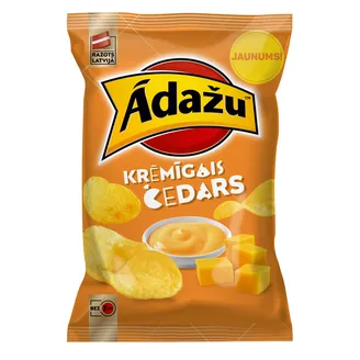 ČIPSI ĀDAŽU KRĒMĪGAIS ČEDARS 130G