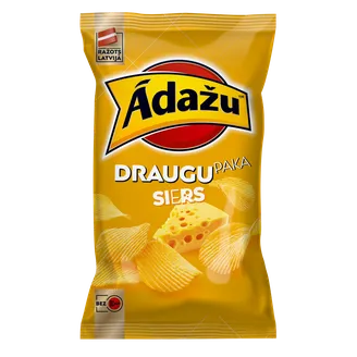 ČIPSI ĀDAŽU SIERA DRAUGU PAKA 180G