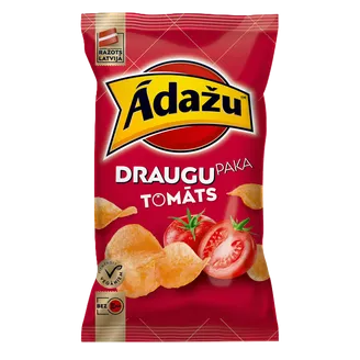 ČIPSI ĀDAŽU TOMĀTS DRAUGU PAKA 180G