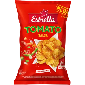 ČIPSI ESTRELLA AR PIKANTO TOMĀTU GARŠU 250G