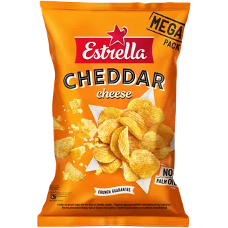ČIPSI ESTRELLA ČEDARAS SIERA GARŠU 250G