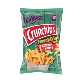 ČIPSI LORENZ CRUNCHIPS FRENCH FRIES KEČUPS MAJON.90G