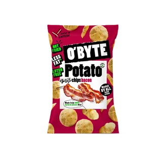 O'BYTE Kartupeļu čipsi ar bekona garšu 90g