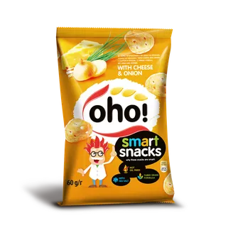 ČIPSI OHO AR SIERU UN SĪPOLIEM 60G