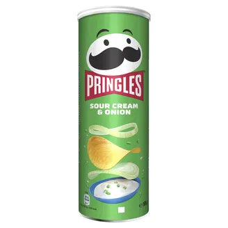 ČIPSI PRINGLES AR KRĒJUMU UN SĪPOLIEM 165G