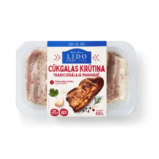 CŪKGAĻAS KRŪTIŅA LIDO TRADICIONĀLAJĀ MARINĀDĒ 400G