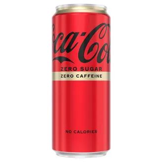 D DZĒRIENS COCA COLA ZERO ZERO CAFFEINE GĀZ.330ML CAN