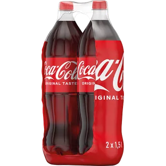 D DZĒRIENS GĀZĒTS COCA-COLA 2X1.5L PET ZIP-PAKA