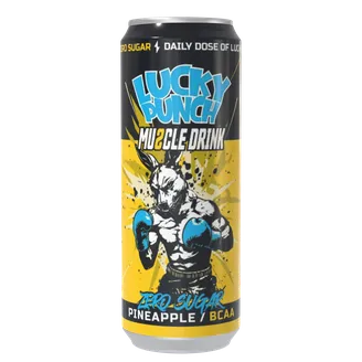 D DZĒRIENS LUCKY PUNCH AR ANANĀSU GARŠU 330ML CAN