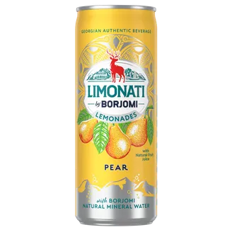 Limonāde BORJOMI Limonati, bumbieru, bundžā, 0.33l (DEP)
