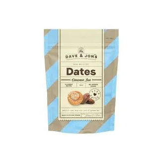 DATELES DAVE&JON'S AR CINNAMON BUN GARŠU 125G