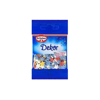 DEKORS DR.OETKER KRĀSAINĀS CUKURA ZVAIGZNĪTES 10G