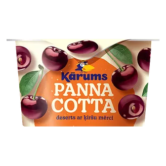 Deserts KĀRUMS Panna Cotta ķiršu 140g