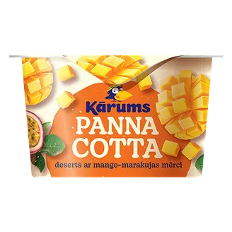 DESERTS KĀRUMS PANNA COTTA MANGO-MARAKUJA 140G