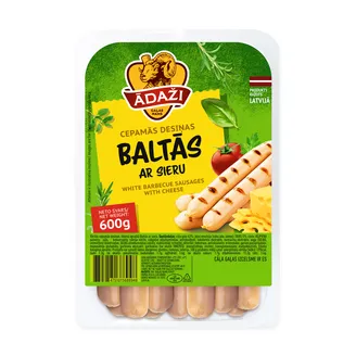 DESIŅAS ĀDAŽI BALTĀS AR SIERU 600G