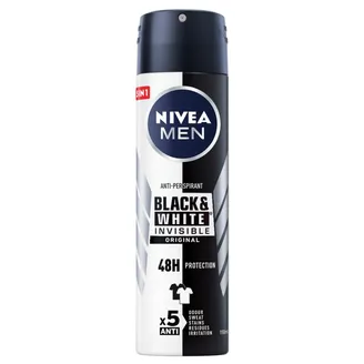 DEZODORANTS NIVEA BLACK WHITE IZSMIDZ.VĪR.150ML
