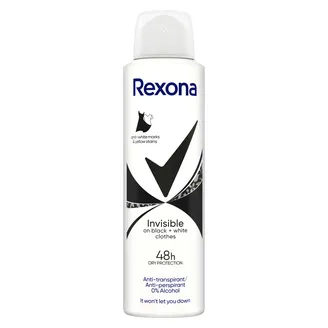 DEZODORANTS REXONA BLACK &WHITE INVISIBLE IZSMIDZ.SIEV.150ML
