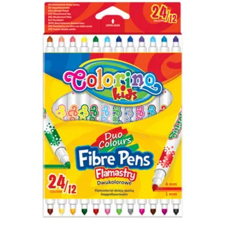 FLOMĀSTERI COLORINO 12GAB DIVPUSĒJI 24KRĀSAS