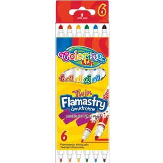 FLOMĀSTERI COLORINO 6GAB DIVPUSĒJI