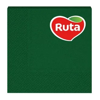 GALDA SALVETES RUTA TUMŠI ZAĻAS 3PLY 33X33CM 20GAB