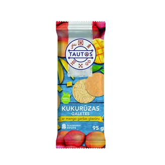 GALETES TAUTAS KUKUR. AR MANGO GARŠ.GLAZŪRU 95G
