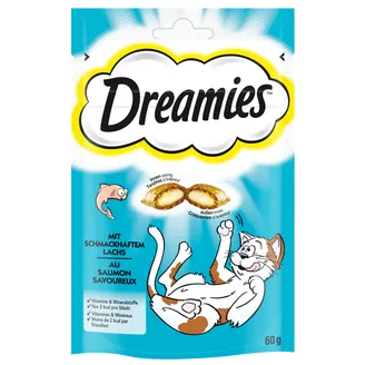 GARDUMS KAĶIEM DREAMIES AR LASI 60G